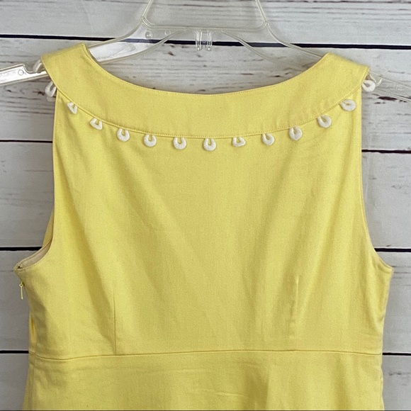 Lilly Pulitzer Yellow & White Shift Dress Size 0 - Picture 5 of 7